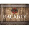 Rhum Bacardi - Plaque de décoration murale en métal